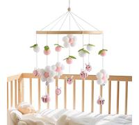 Lixuhdyu Crib Mobile for Boys - Cute Toys Decoration | with Pom-Poms Flowers Bees Bassinet Mobile - for Young Children Kindergarten Playroom Stroller