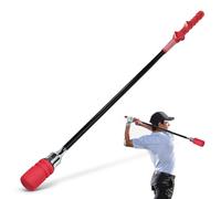 Lixuhdyu Golf Swing Trainer - Golf Training Aids Practice Stick | Adjustable & Portable Movement Corrector Sports Equipment With Sound For Men Women Po-sture Correction Indoor & Outdoor (Red)
