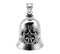 Lixuhdyu Motorcycle Guar-dian Bell - Twelve Constellation Guar-dian Bell for Motorbikes | Retro Punk Good Luck Riding Bells Guar-dian Riding Bell | Lucky Charm Riding Bell for Men, Women(Pisces)