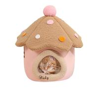 Lixuhdyu Mushroom Shaped Cat Bed | Cat Kennel | Cozy Pet Bed Cave Nest Cat Sleeping Bed Puppy House with Removable and Washable Cushion for Cats