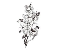 Lixuhdyu Semi Permanent Tattoo,Waterproof Fake Tattoo 15-Day Rose Tattoo - Long-Lasting Unique Design, Party Supplies for Body Hand Arm Neck