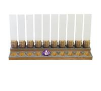 Lixusia Initiative Tracker with 10 Barrel Slots, Erasable Name Tags, and Dice for Tracking Order. Ideal for DND and Other TTRPGs Brown with Silver