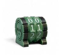 Lixusia Life Counter Health Tracker for Board Games, TTRPGs, and Card Games with Skull Symbol, Compatible with MTG, 2 Green Wheels with White Numbers