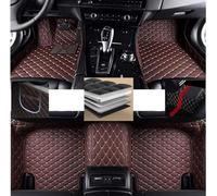 LiYaBaiHuo Car Floor Mats For Fo-rd Focus 2006-2011 (RHD), Full Custom Leather Mat and Carpet Anti-Slip Car Interior Accessories, G/Coffee