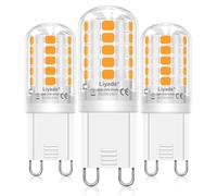 Liyade G9 LED Bulb in Warm White, 3W 2700K, Equivalent to 30W-40W Halogen Lamp, 360LM Bulbs AC 220V, No Flickering, Not Dimmable, Energy-Saving, Small Bulb (3 Pack)