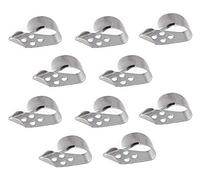 Liyafy 10 Pieces Stainless Steel Thumb Picks Finger Picks for Gutiar Bass Ukulele Banjo - Silver