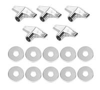 Liyafy 15 Pieces Cymbal Stackers Replacement Accessories Cymbal Wing Nuts and Metal gaskets Replacement for Drum Set