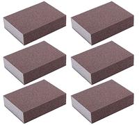 Liyafy 150 Grit Sponge Emery Cloth Sandpaper Blocks Buffing Diamond Polishing Pads Hand Sanding Tool 6pcs