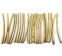 Liyafy 24Pcs Brass 2.4Inch/60mm Frets for Strat Acoustic Classical Guitar Fingerboard Fret Wire for Folk Wooden Guitars Accessory