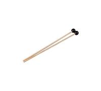 Liyafy 2PCS Marimba Sticks Xylophone Piano Hammer Rubber Mallet Percussion with Maple Handle - Black Small