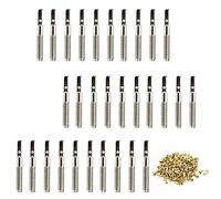 Liyafy 30Pcs 40mm Tuning Pin Nails with Brass Rivets Set for Lyre Harp Small Harp Musical Stringed Instrument