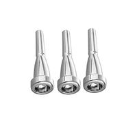 Liyafy 3pcs Bb Trumpet Mouthpiece 3C 5C 7C Bullet Shape Replacement Trumpet Parts Silver Plated