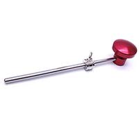 Liyafy Bass Drum Pedal Beater Percussion Instrument Accessory Stainless Steel Shaft - Red