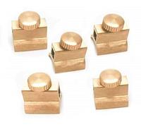 Liyafy Trumpet Valve Finger Ring Brass Fixed Base for Trumpet Accessory Replacement 5Pcs