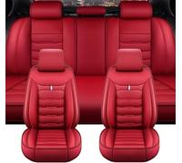 liyahuihh Full Set for Jeep Grand Cherokee 2005-2026 Universal Car Seat Covers - Waterproof Front & Rear Seat Protectors, Durable & Breathable,Red