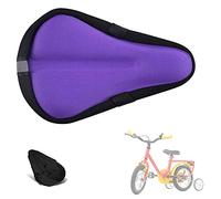 Liyamobu Kids Gel Bike Seat Cushion Cover for Boys & Girls, 9"x6" Breathable & Extra Soft Memory Foam Children Bicycle Saddle Pad with Water&Dust Resistant Cover
