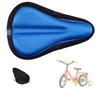 Liyamobu Kids Gel Bike Seat Cushion Cover for Boys & Girls, 9"x6" Breathable & Extra Soft Memory Foam Children Bicycle Saddle Pad with Water&Dust Resistant Cover