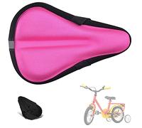 Liyamobu Kids Gel Bike Seat Cushion Cover for Boys & Girls, 9"x6" Breathable & Extra Soft Memory Foam Children Bicycle Saddle Pad with Water&Dust Resistant Cover