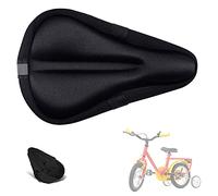 Liyamobu Kids Gel Bike Seat Cushion Cover for Boys & Girls, 9"x6" Breathable & Extra Soft Memory Foam Children Bicycle Saddle Pad with Water&Dust Resistant Cover