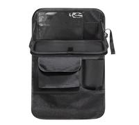 liyananli Car Seat Back Organizer with Foldable Tray, Waterproof Kick Mat, Multi-Pocket Storage for Peugeot 308 II T9 2013-2021,Black/B