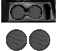 LIYANDAFA 2 Pcs Car Cup Holder Coasters Fit for VW Golf 5 6 Plus 2005-2014, Silicone Anti-Slip Interior Accessories Anti-Dust Bottle Mats Auto Drink Holders Inserts