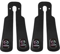 LIYANDAFA 2 Pcs Car Seat Back Hooks Suede Leather for Mazda 2 4 (IV) XP21 I 2022-2024, Seat Back Hanger Storage Organiser Holder Purse Bag Interior Accessories,Black