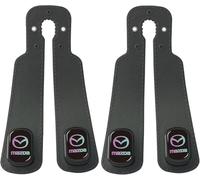 LIYANDAFA 2 Pcs Car Seat Back Hooks Suede Leather for Mazda MX-30 e-Skyactiv R-EV 2023-2025, Seat Back Hanger Storage Organiser Holder Purse Bag Interior Accessories,Grey