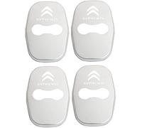 LIYANDAFA 4 Pcs Car Door Lock Cover for Citroën C2 C3 C4 C5 C6 C8 XSARA C-Quatre Picasso Berlingo C-Elys, Stainless Steel Door Latches Protector Rustproof Cover Caps Decoration Interior