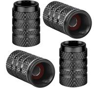 LIYANDAFA 4 pcs/Pack Tire Valve Stem Caps for Porsche Macan 2014-2025, Anodized Aluminum Tire Valve Cap Set, Corrosion Resistant Leak-Proof