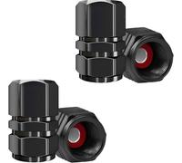 LIYANDAFA 4 pcs/Pack Tire Valve Stem Caps for Tesla Model S 2012-2016, Anti-corrosion Premium Alloy Tire Valve Cap Set, Corrosion Resistant Leak-Proof