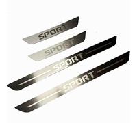 LIYANDAFA 4 pcs Stainless Steel Door Sill Protector Strips for Mazda 5 II 2010-2015, Door Entry Scuff Plates Guard Trim Kick Plates Accessories,Silver