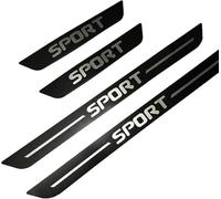 LIYANDAFA 4 pcs Stainless Steel Door Sill Protector Strips for Mazda CX-5 II (facelift 2021) 2021-2025, Door Entry Scuff Plates Guard Trim Kick Plates Accessories,Carbon Fiber Texture