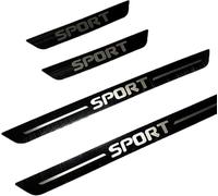 LIYANDAFA 4 pcs Stainless Steel Door Sill Protector Strips for Mazda CX-5 II (facelift 2021) 2021-2025, Door Entry Scuff Plates Guard Trim Kick Plates Accessories,Black