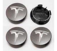 LIYANDAFA 4 Pcs Wheel Center Caps for Tesla Model 3&Y, ABS Plastic Wheel Hub Caps, Car Wheel Center Hub Caps Replacement (OD 56mm)