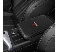 LIYANDAFA Car Armrest Cushion for Mitsubishi Colt Z30 2002-2013, Microfibre Leather Armrest Cushion Cover, with 2 Storage Bags, Hand Rest Pillow with Organizer Pockets,Red