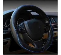 LIYANDAFA Car Steering Wheel Cover Fit for Chevrolet Tracker 1989-2025, Microfiber Leather Anti-Slip Breathable Embossed Protector Black Carbon Fiber Style,Black Blue
