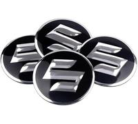 LIYANGT1 4pcs Car Hub Centre Caps Sticker for Suzuki Wagon R 2003-2008 58mm, Hubcaps Trims Accessories, Waterproof Dustproof/scratchproof