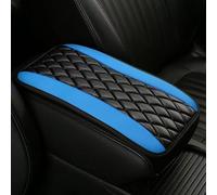LIYANGT1 Car Armrest Pad for Ford Puma St-Line 2020 2021 2022 2023 2024 2025, Car Center Console Cover Leather Waterproof Center Console Pad Car Armrest Cover Protection,Blue