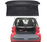 LiyanWu Car Retractable Rear Trunk Parcel Shelf for Smart 451 Fortwo 2007 2008 2009 2010 2011 2012 2013 2014, Rear Trunk Parcel Shelf Luggage Security Shield Shade Boot Load Cargo