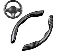 LiyanWu Car Steering Wheel Cover for VW TROC 2018-2023, 2Pcs Anti-Slip Segmented Steering Wheel Cover Auto Interior Accessories