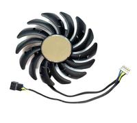 LIYANYG For MSI for Radeon RX5700 5700XT 8GB for EVOKE OC Graphics Card Fan PLD09210S12HH Easy to replace(Right fan)