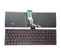 LIYANYG For US Keyboard for Hp 15T-BS 15-BW 15-BU 15-BP 15Z-BW 15-BX 15-CC 15-CK 15-CD 15-BD 15-dy 17-bs 17-ar Easy to replace(Red US backlit)