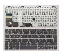 LIYANYG US Laptop Keyboard for HP for EliteBook 820 G3 G4 725 Easy to replace(Silver)