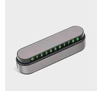 LiYeeYP 1 Pack Temporary Parking Card for Chevrolet Silverado Crewcab 2014-2019, Car Phone Number Plate Interior Accessory Stylish Number Notification Gadget,High-grade gray