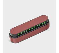 LiYeeYP 1 Pack Temporary Parking Card for Chevy Silverado 2014-2025, Car Phone Number Plate Interior Accessory Stylish Number Notification Gadget,Volcanic Red