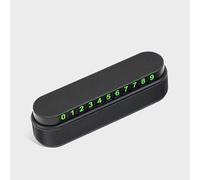 LiYeeYP 1 Pack Temporary Parking Card for Fiesta 2009-2013, Car Phone Number Plate Interior Accessory Stylish Number Notification Gadget,Athens Black