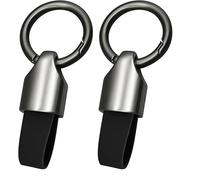 LiYeeYP 2 Pcs Car Key Chain Ring Clip for Kia Stonic 2017-2024 2025, Small Key Fob Accessory with Keyrings, Keyrings Zinc Alloy Buckle for Men Woman
