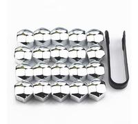LiYeeYP 20Pieces Car Wheel Nut Caps for Ford Ranger 2011-2019, Car Lug Nut Caps Bolt Caps Hub Screw Cover Hexagonal Nut Covers,19mm-Silver