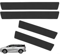 LiYeeYP 4 Pcs Carbon Fiber Car Door Sill Protectors for Jeep and Gladiator JT 2018-2022 2023, Car Door Sill Protectors Carbon Fiber Door Sill Stickers Scratch-resistant and Waterproof