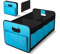 LiYeeYP Car Boot Organiser for Opel Astra K Sports Tourer | ab 2016, Foldable Car Boot Organiser, Capacity Auto Trunk Organizer Collapsible Multi Compartments, 60cm X 37cm X 31cm,Blue